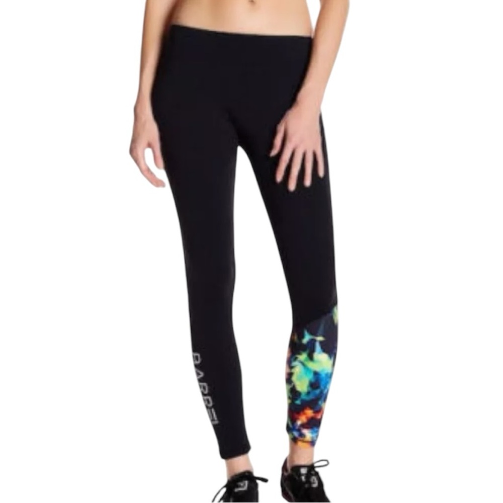Barrel Urban Fitness Women’s Black Geometric Print Leggings  Sz‎ S